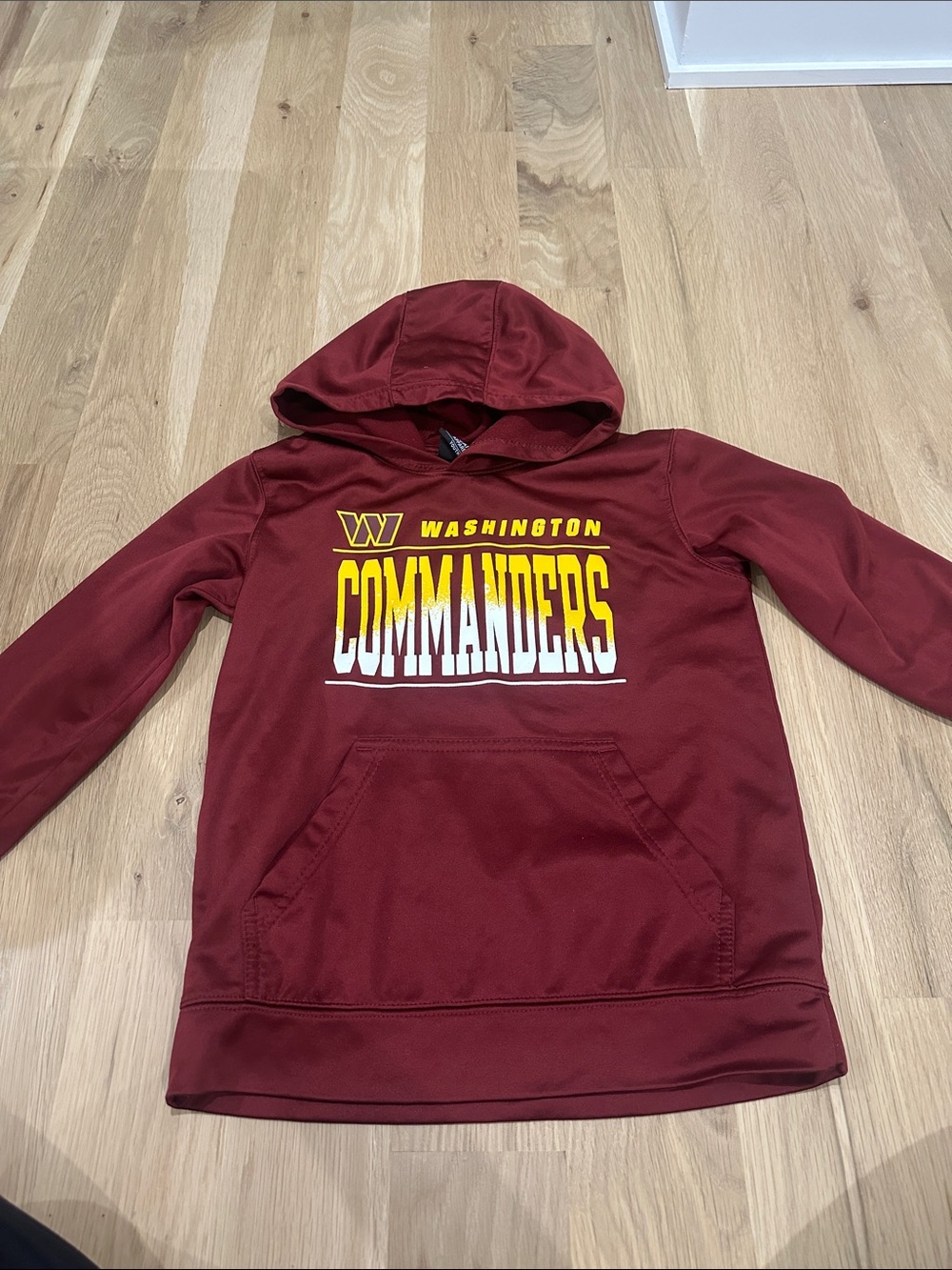 Youth Maroon Commanders Hooded Pullover Sweatshirt